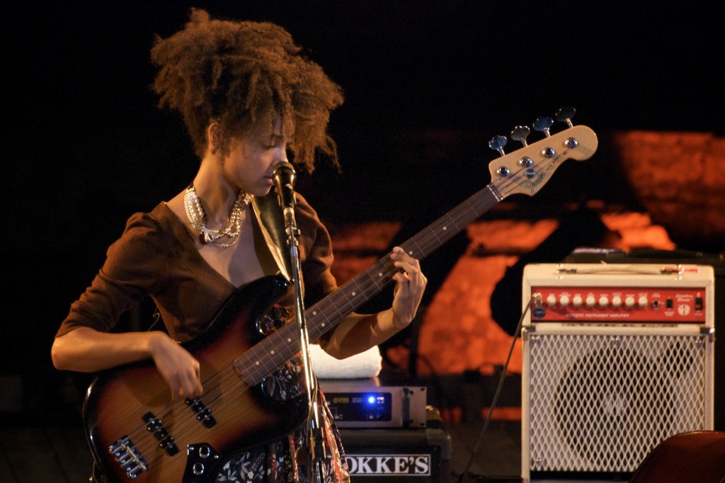 Esperanza Spalding and her Jaco Pastorius Jazz Bass