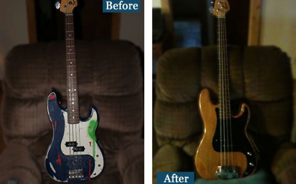 Stripped, Sanded, and Stained