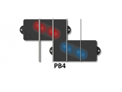 Bartolini b-axis PB4 + J44J 4-String b-axis PJ-Bass - b-axis PB4 +