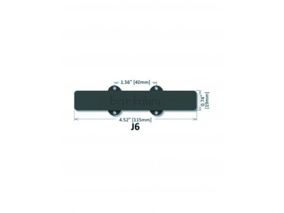 Bartolini J66JD-T1 J-Bass 6 String Wide Performance Guitar J6